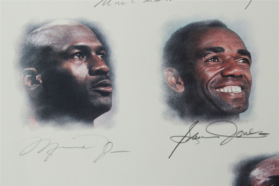 NBA 50 Greatest Players Signed Limited-Edition Lithograph - ULTRA-RARE Legends Edition /50! (JSA & David Stern/NBA)