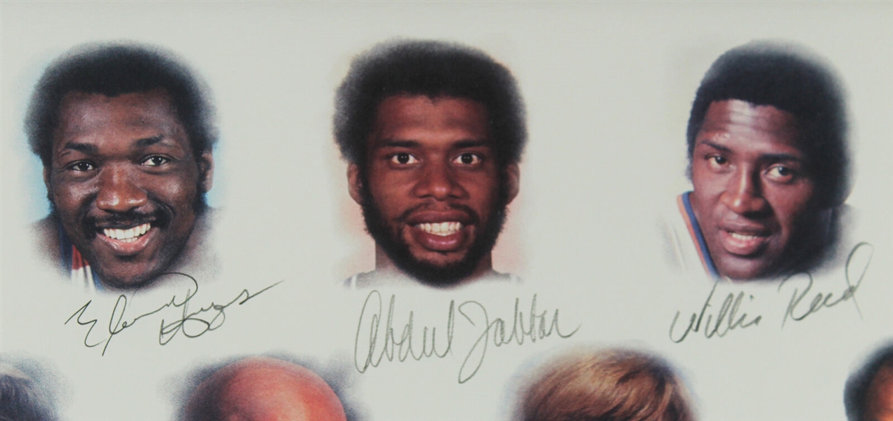 NBA 50 Greatest Players Signed Limited-Edition Lithograph - ULTRA-RARE Legends Edition /50! (JSA & David Stern/NBA)