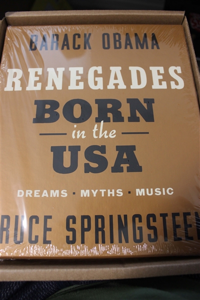 Barack Obama & Bruce Springsteen Signed Renegades 1st Ed. Book (Third Party Guaranteed)