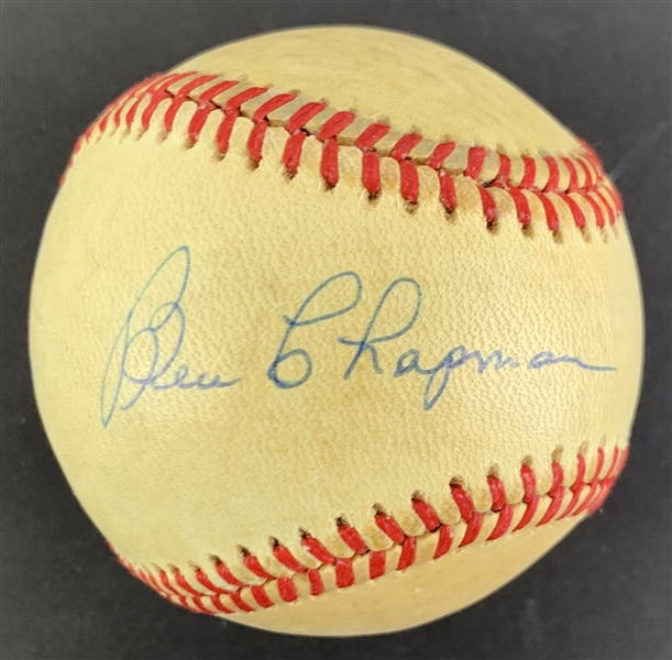 Ben Chapman Signed OML Baseball (JSA ALOA)