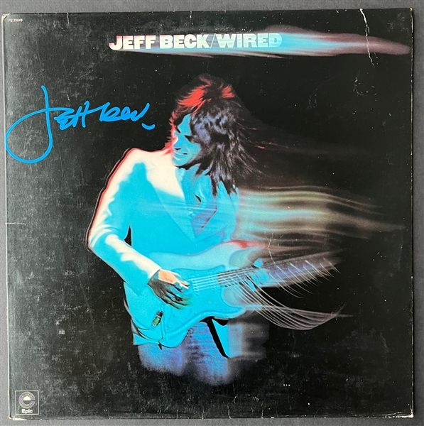 Jeff Beck In-Person Signed “Wired” Album Record (JSA Authentication)