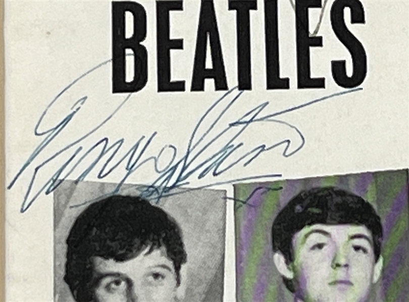 Beatles Group Signed Magazine Page in Framed Display (4 Sigs) (Frank Caiazzo LOA)