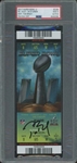 Tom Brady Signed Super Bowl LI Game Ticket :: PSA Graded MINT 9 Ticket with MINT 9 Autograph