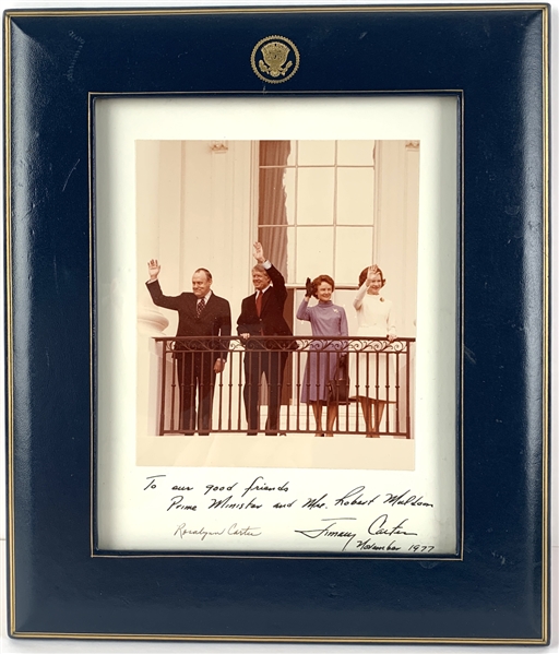 President Jimmy Carter & Rosalynn Carter Dual Signed & Inscribed 8" x 10" Photo to New Zealand Prime Minister (Third Party Guaranteed)