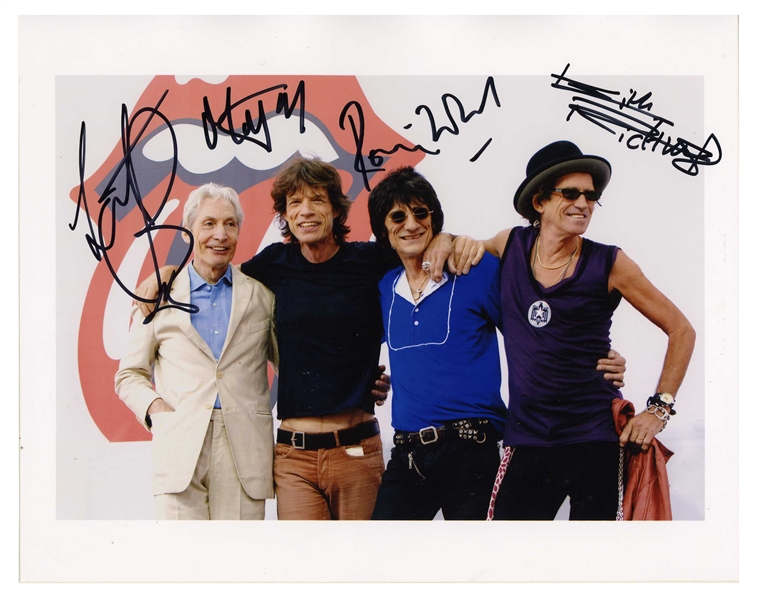 The Rolling Stones Group Signed “Bigger Bang” 2005 Photograph Ottawa (Canada) (4 Sigs) (Epperson/REAL & Tracks COAs) 