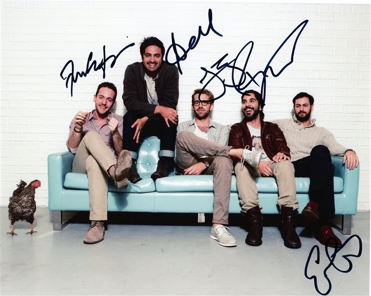 Young The Giant: Group Signed 8" x 10" Photo (Third Party Guaranteed)