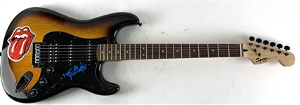 The Rolling Stones: Keith Richards Signed Fender Squier Stratocaster Electric Guitar (Beckett/BAS LOA)