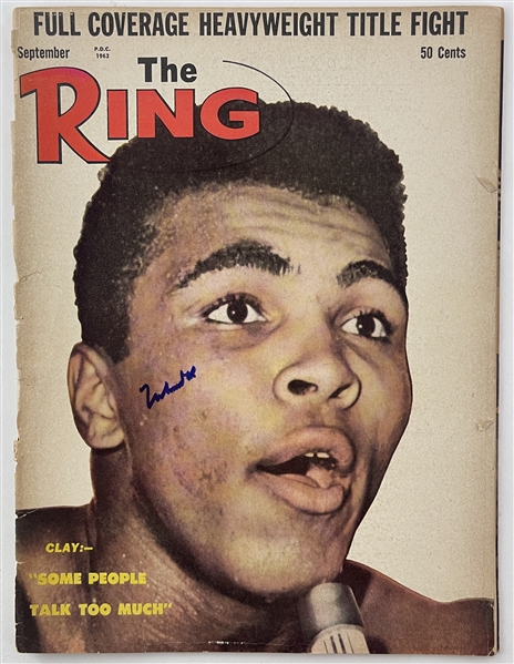 Muhammad Ali Signed September 1963 Ring Magazine (Beckett/BAS LOA)