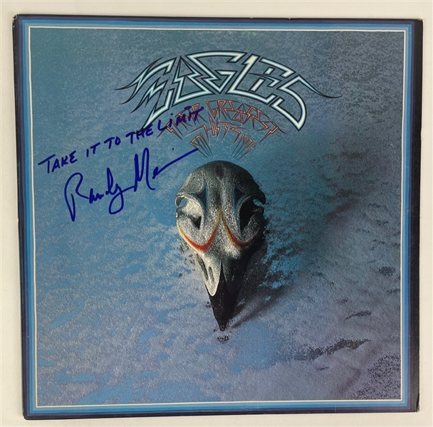 Eagles Randy Meisner Signed & Inscribed Greatest Hits Album Cover 