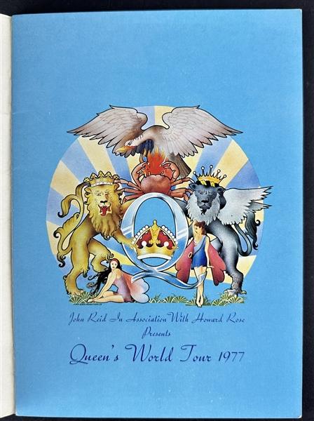 Queen ULTRA RARE Group Signed Day At the Races 1977 World Tour Program (Beckett/BAS LOA)