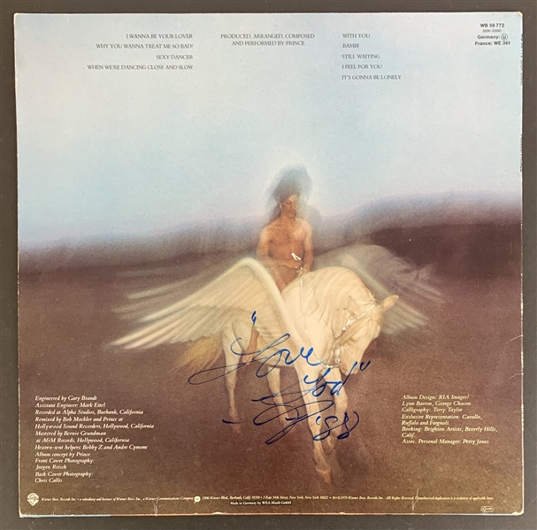 Prince RARE Signed Self-Titled Album Cover from 1988 European Record Store Signing (Beckett/BAS LOA)