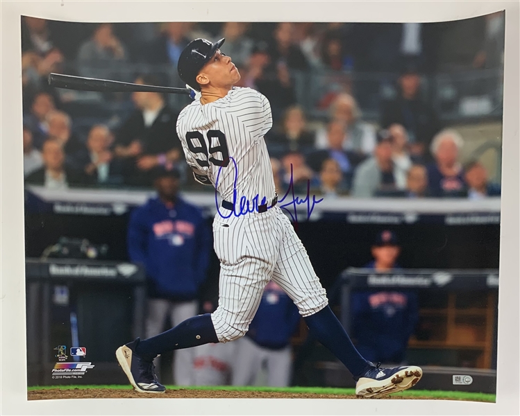 Aaron Judge Signed 16" x 20" Color Photo with BOLD Autograph (MLB Hologram)