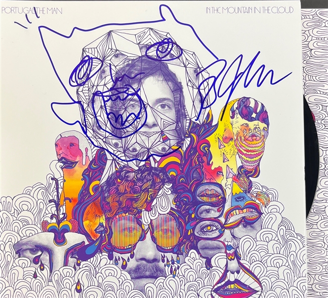 Portugal The Man: John Gourley Signed In The Mountain Cloud Album Cover w/ Vinyl (Beckett/BAS)