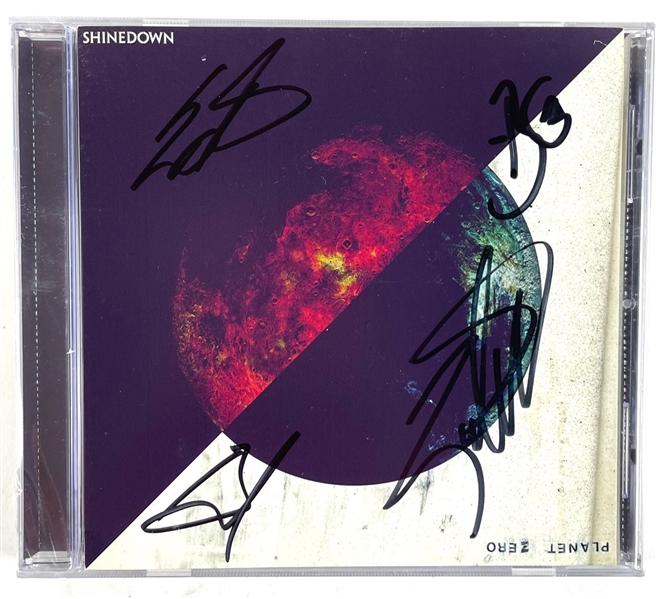 SHINEDOWN: Planet Zero Group Signed CD Insert, Sigs include Smith, Myers, Bass, and Kerch (Third Party Gurantee)