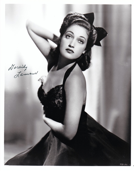Legendary Actress Dorothy Lamour (2) Signed 8x10 Glamour Photos (Third Party Guarantee)