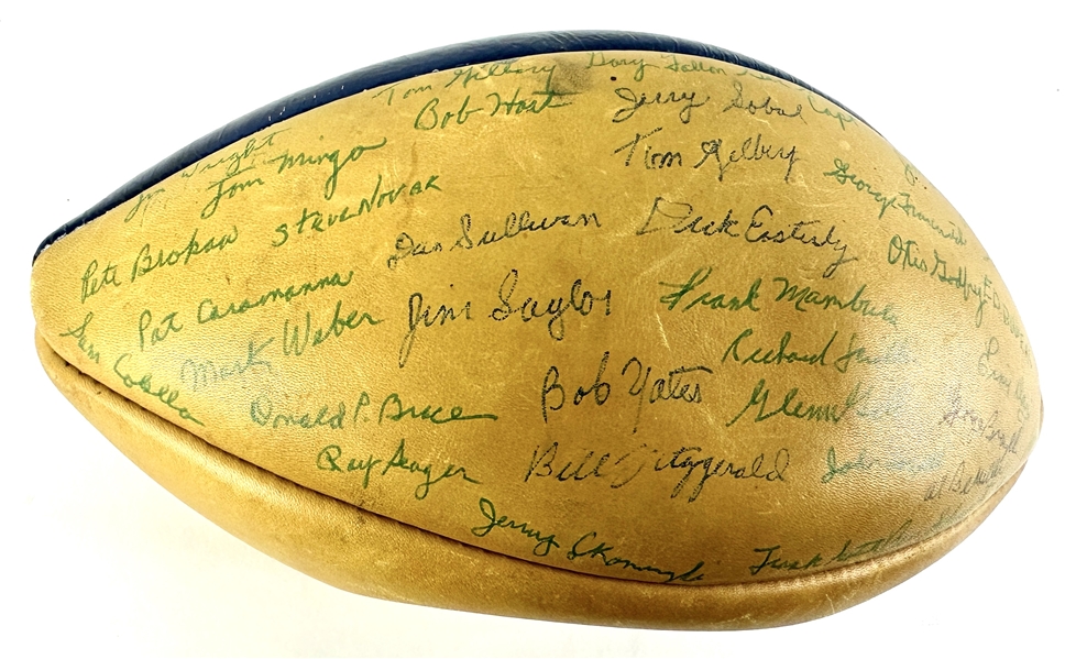 1959 Syracuse Orangemen (National Champs) Team Signed Football w/Ernie Davis (34 Sigs)(Beckett/BAS LOA)