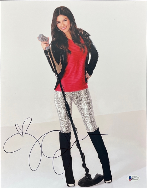 Victoria Justice Signed 11" x 14" Color Photo (Beckett/BAS)
