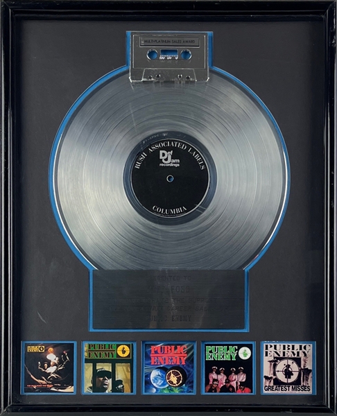 Public Enemy Official RIAA Award Presented to Radio Legend Jeff Foss for Multi-Platinum Career Sales