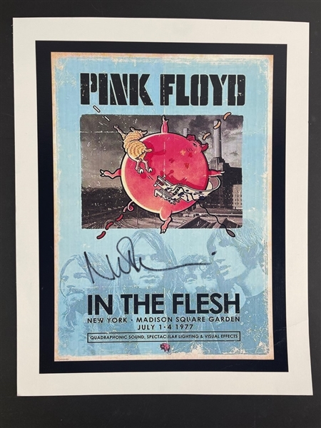 PINK FLOYD: Nick Mason Signed Concert Poster (Third Party Guarantee)