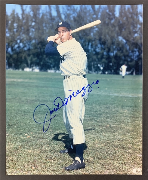 Joe DiMaggio Signed 8" x 10" Color Photo (PSA/DNA ALOA)