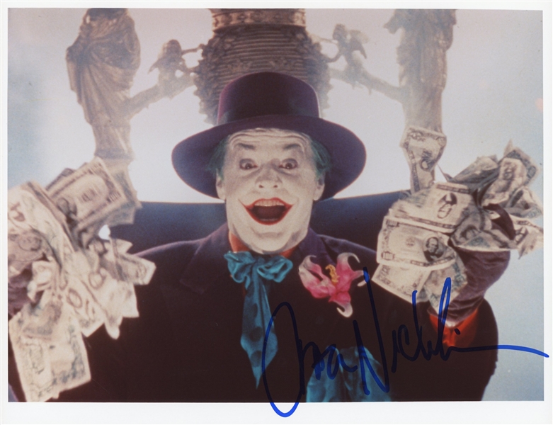 Batman: Jack Nicholson Signed 8" x 10" Joker Color Photo (JSA LOA)