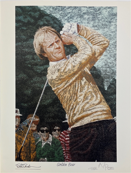 Rick Rush Signed Lot of Five (5) Artist Proof 23" x 31" Jack Nicklaus Lithographs 