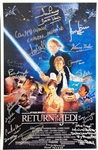 Star Wars: Cast Signed 12" x 18" Return of the Jedi Mini Poster (17 Sigs)(PSA/DNA & Beckett/BAS LOA)