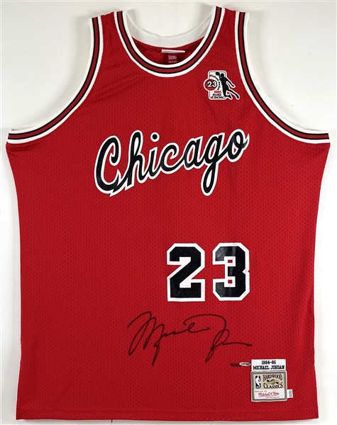 Michael Jordan Signed Ltd. Ed. Mitchell & Ness 1984-85 Chicago Bulls Rookie Year Jersey (UDA COA)