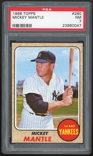 1968 Topps Mickey Mantle #280 PSA/DNA Graded NM 7 (PSA/DNA)