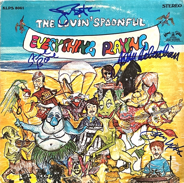 The Lovin Spoonful: Group Signed Everything Playing Album Cover w/ Vinyl (Epperson LOA)