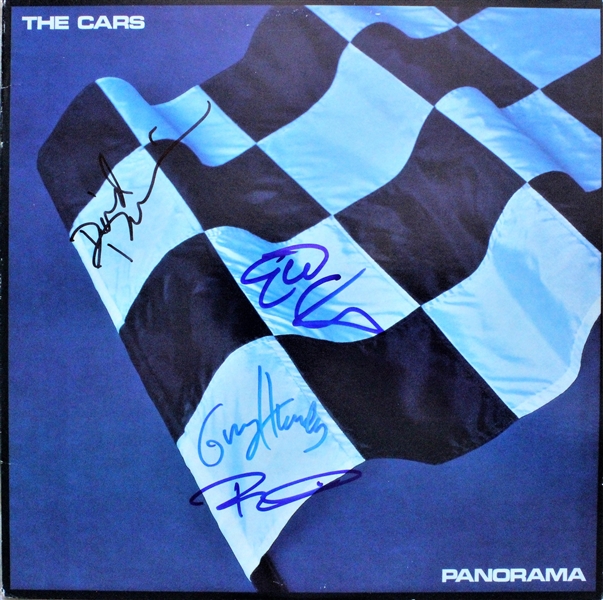 The Cars: Group Signed Panorama Album Cover w/ Vinyl (4 Sigs)(ACOA)