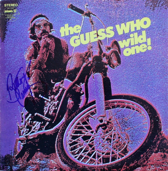 Lot of Two (2) Burton Cummings Signed Guess Who Album Covers w/ Vinyl (ACOA)