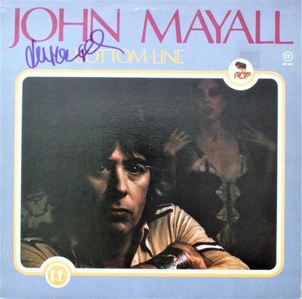 Lot of Two (2) John Mayall Signed Album Covers w/ Vinyl (ACOA)