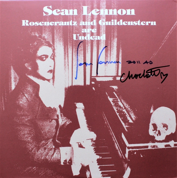Lot of Three (3) Sean Lennon Signed Album Covers (ACOA)(Third Party Guaranteed)