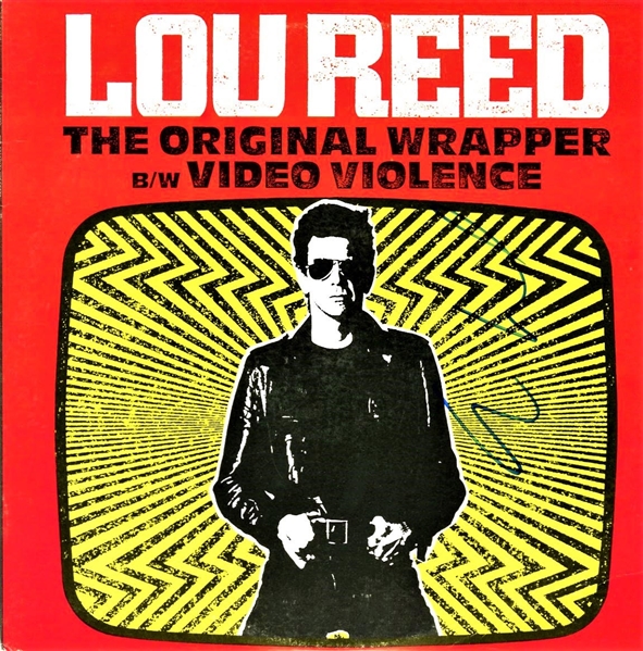 Lou Reed Signed "The Original Wrapper" Album Cover w/ Vinyl (ACOA)