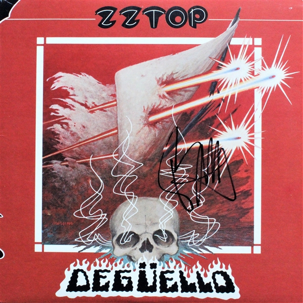 ZZ Top: Billy Gibbons Lot of Two (2) Signed Albums w/ Vinyl (ACOA)