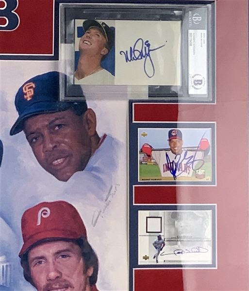 Extraordinary Ltd. Ed. 500 Home Run Collage w/ 23 Signatures Including Hank Aaron, Willie Mays, and Ted Williams (JSA LOA)