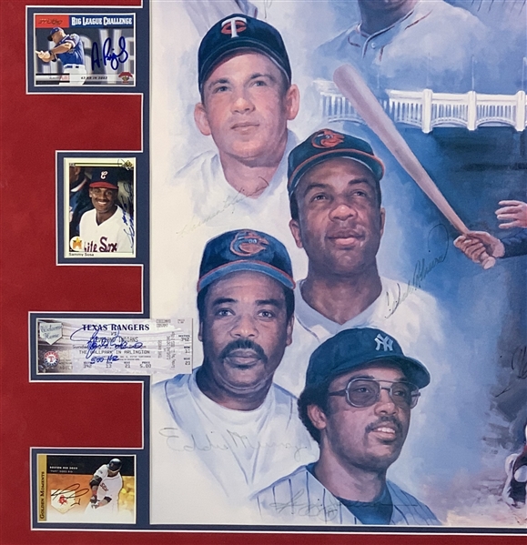 Extraordinary Ltd. Ed. 500 Home Run Collage w/ 23 Signatures Including Hank Aaron, Willie Mays, and Ted Williams (JSA LOA)