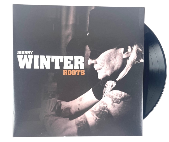RARE Johnny Winter Band Signed "Roots" Album including Winter, Spray, Nelson, and Liuzzi (Epperson/REAL)