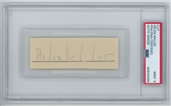 Helen Keller Signature Cut (PSA Encapsulated & Graded MINT 9)
