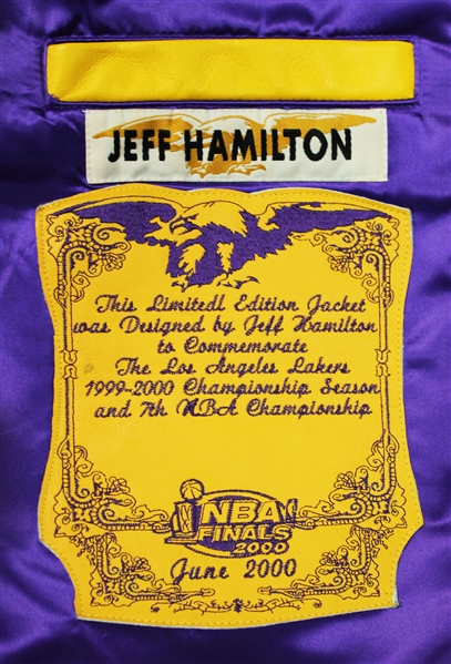 Shaquille O'Neal Personally Owned & Worn 1999-2000 LA Lakers Championship Leather Jacket - PHOTO MATCHED & Letter from Shaq (Sports Investors & Beckett/BAS)