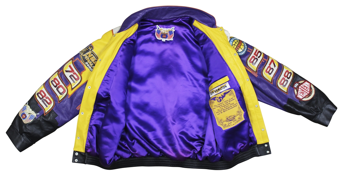 Shaquille O'Neal Personally Owned & Worn 1999-2000 LA Lakers Championship Leather Jacket - PHOTO MATCHED & Letter from Shaq (Sports Investors & Beckett/BAS)