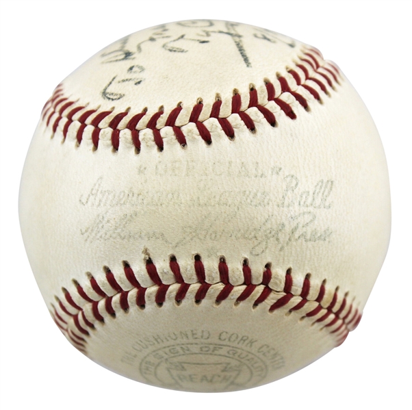 Ty Cobb Impressive Single Signed & Inscribed OAL Baseball (JSA LOA)