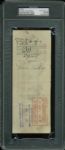 President Calvin Coolidge Ultra-Rare 1927 Presidential Paycheck (PSA/DNA Encapsulated)