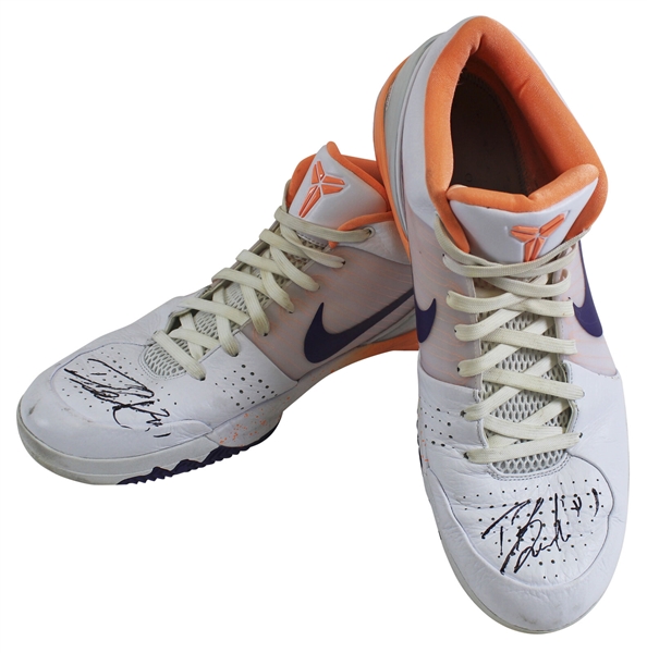 Devin Booker 2019-20 Game Used & Signed Nike Kobe IV Basketball Shoes :: Photomatched to Multiple Games (MeiGray & Beckett/BAS)