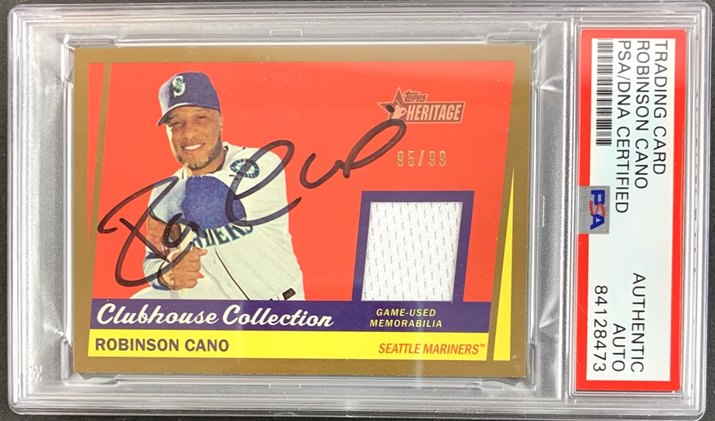 Robinson Cano Signed 2016 Topps Trading Card - PSA Encapsulated