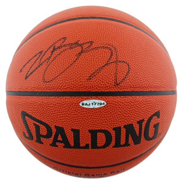 Lebron James Signed Spalding NBA Leather Game Model Basketball with BOLD Autograph (UDA COA)