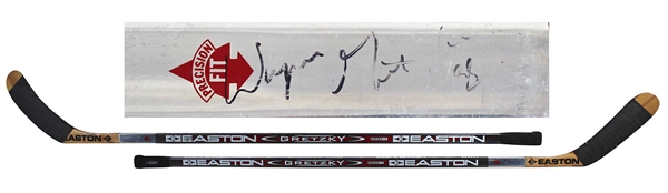 Wayne Gretzky 1996-97 Game Used & Signed Easton Personal Model Hockey Stick (Beckett/BAS & Perry Nelson LOAs)