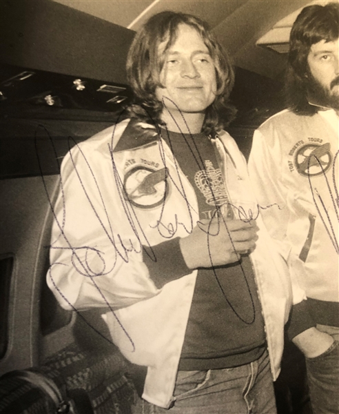 Led Zeppelin ULTRA RARE Group Signed 8 x 10 from 1977 U.S. Tour - Their Final American Tour! (Tracks UK LOA, Epperson/REAL LOA & Letter of Provenance)
