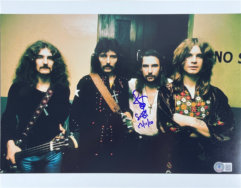 Black Sabbath: Bill Ward Signed 14" x 11" Photo (Beckett/BAS)